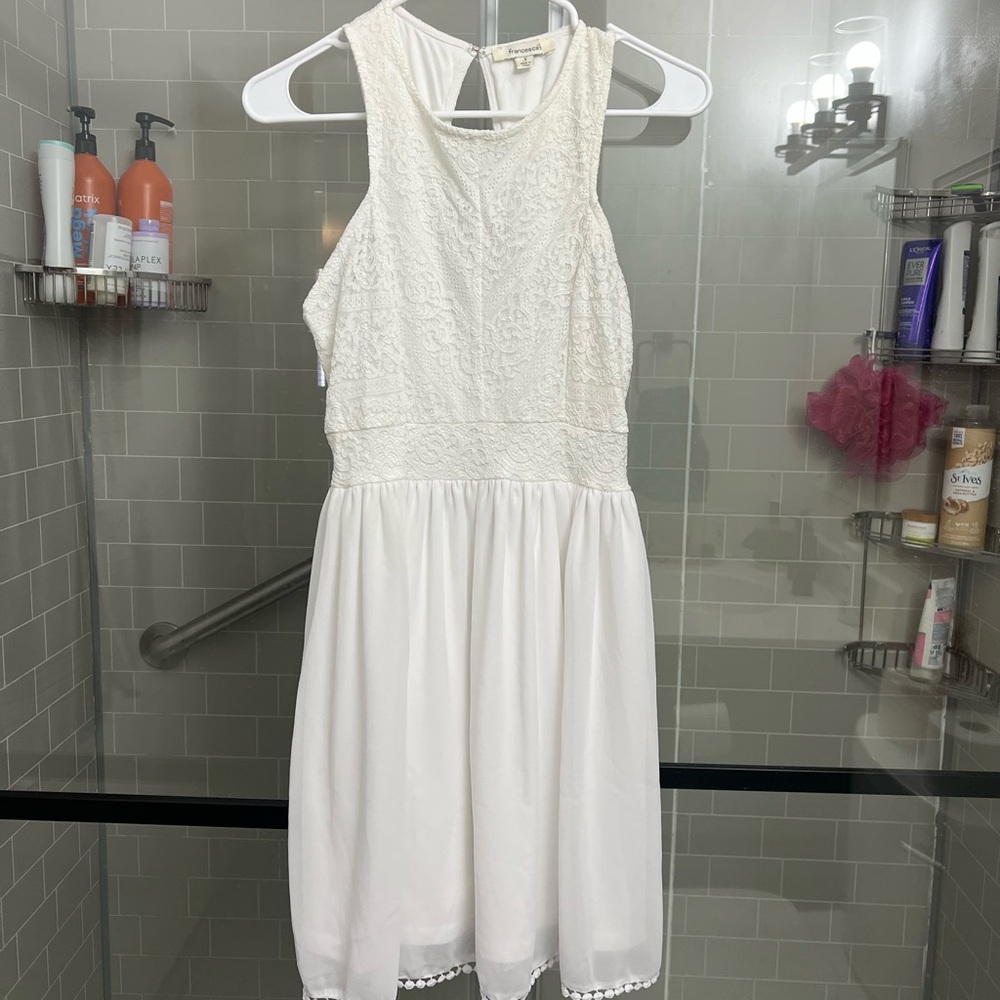 white dress never worn and super cute